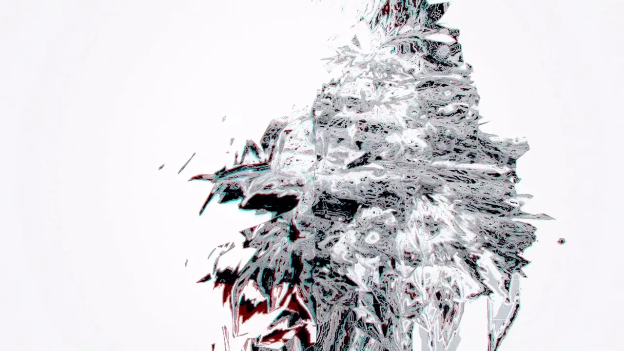 Fixate visual: white fragmented profile