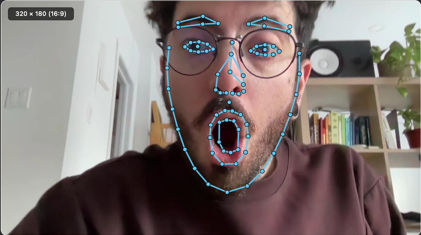 Moveo Tracker face tracking aligned on JP Jullin